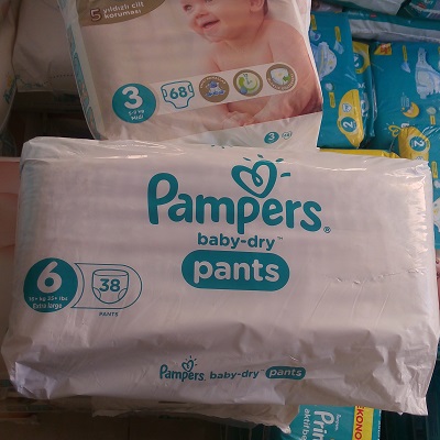 پوشک شورتی پمپرز سایز 6 اکونومی (مرقوم به صرفه اقتصادی)38 عددی